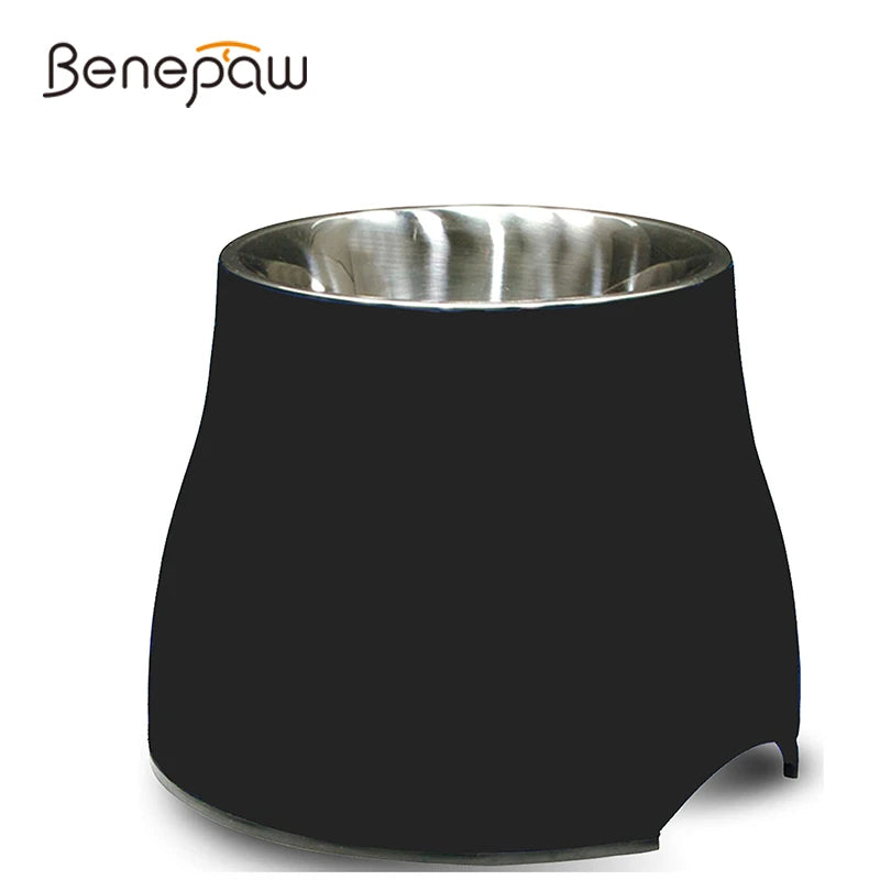Quality Elevated Bowl for Dogs Stainless Steel Removable Nontoxic Pet Bowl with Stand Dishwasher Safe Puppy Feeding