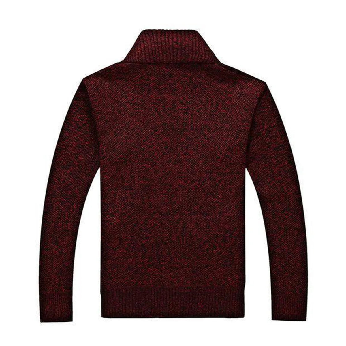 Winter Thick Men's Knitted Sweater Coat Long Sleeve Cardigan Fleece Full Zip Male Causal Plus Size Clothing for Autumn