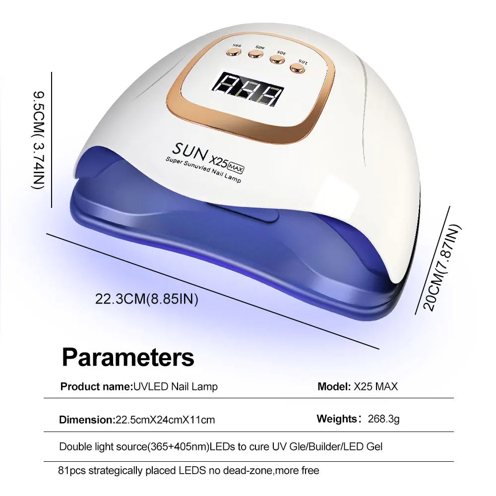 Lampe UV LED Professionnelle pour Ongles – Séchage Rapide et Polissage Gel