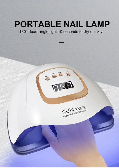 Lampe UV LED Professionnelle pour Ongles – Séchage Rapide et Polissage Gel